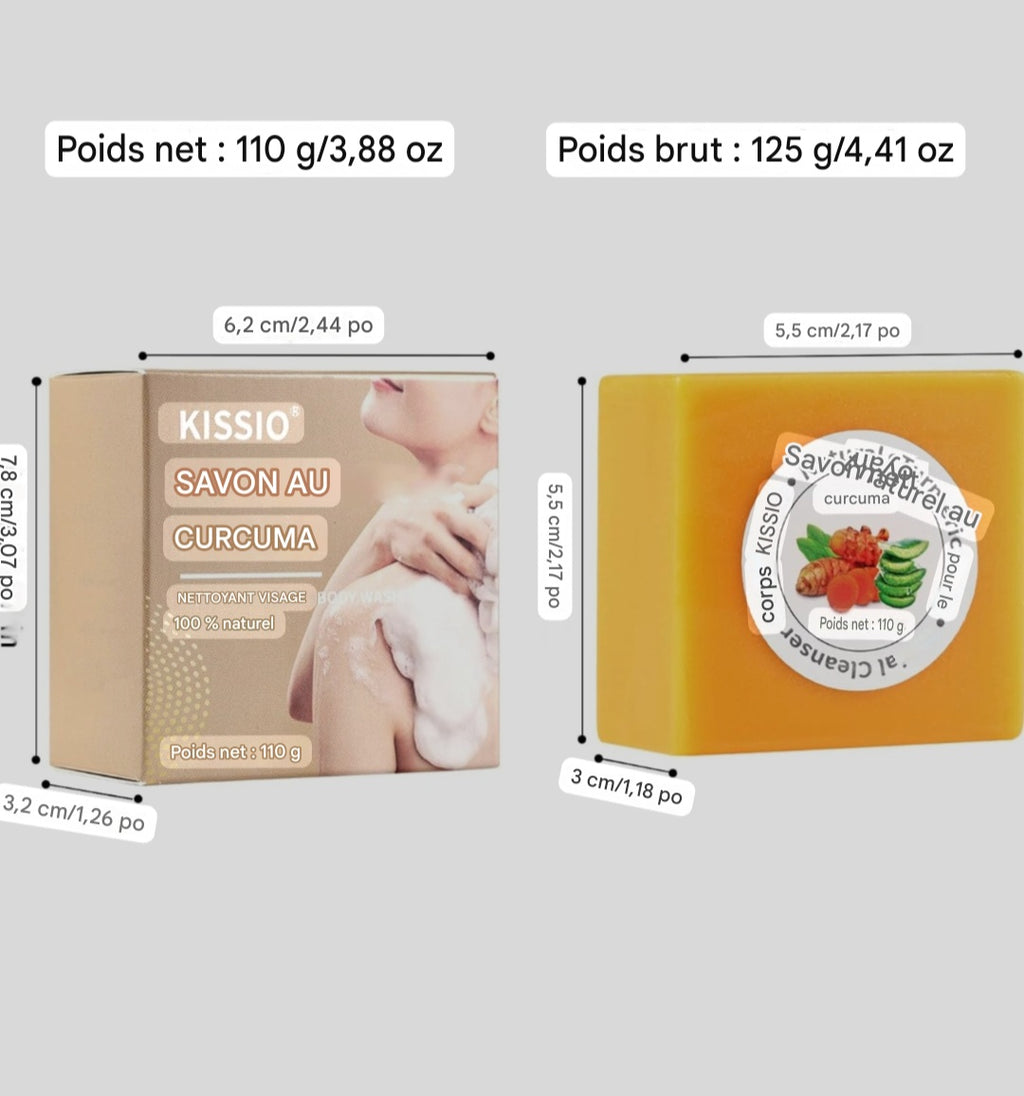 Savon Miracle au Curcuma – Pour une Peau Nette et Lumineuse