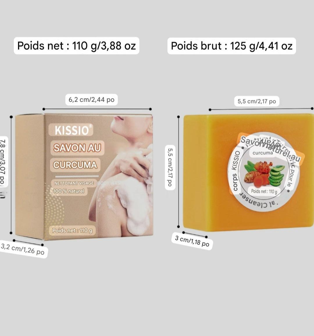 Savon Miracle au Curcuma – Pour une Peau Nette et Lumineuse