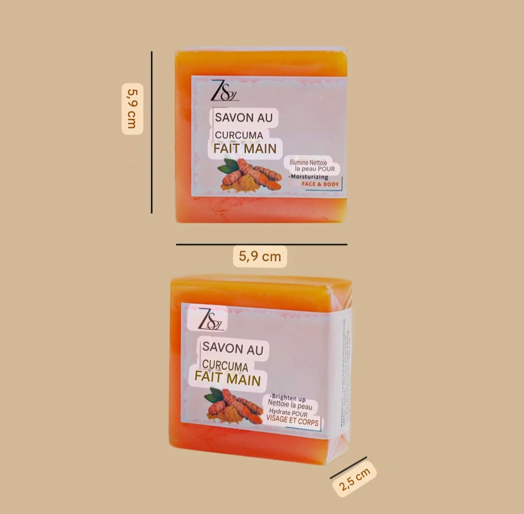 Savon Miracle au Curcuma – Pour une Peau Nette et Lumineuse